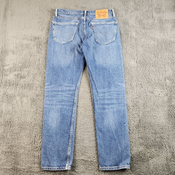 Levi's 502 Men's Regular Tapered Fit Jeans Size 28x32 Cotton Blend Denim Pants - Picture 2 of 13